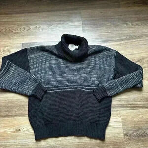 Vintage‎ Fia Italia Womens Turtleneck Sweater Small Hand Loomed 90s Neutral Knit